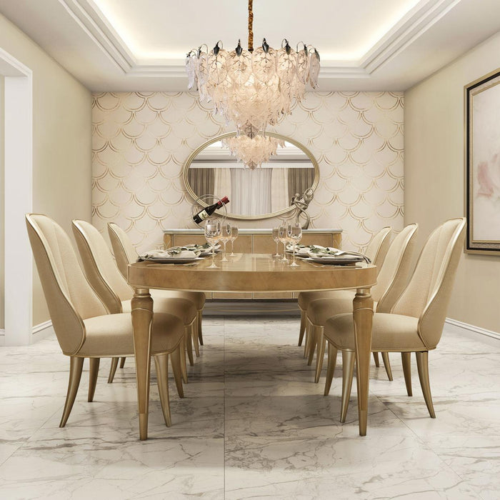 Villa Cherie 4 Leg Oval Dining Table in Caramel - Furniture Max (Falls Church,VA) *