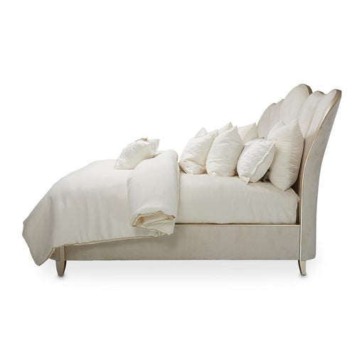 Villa Cherie California King Channel Tufted Upholstered Bed in Caramel - Furniture Max (Falls Church,VA) *