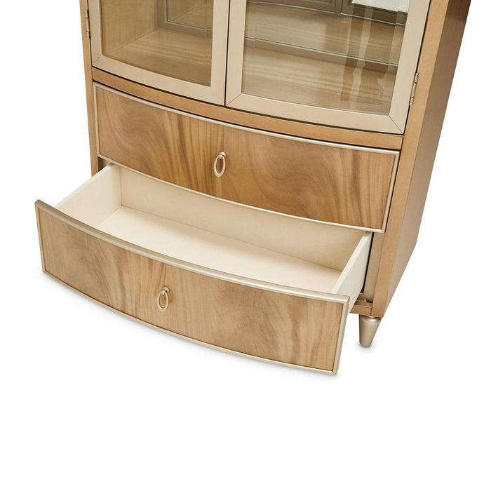 Villa Cherie Display Cabinet in Caramel - Furniture Max (Falls Church,VA) *