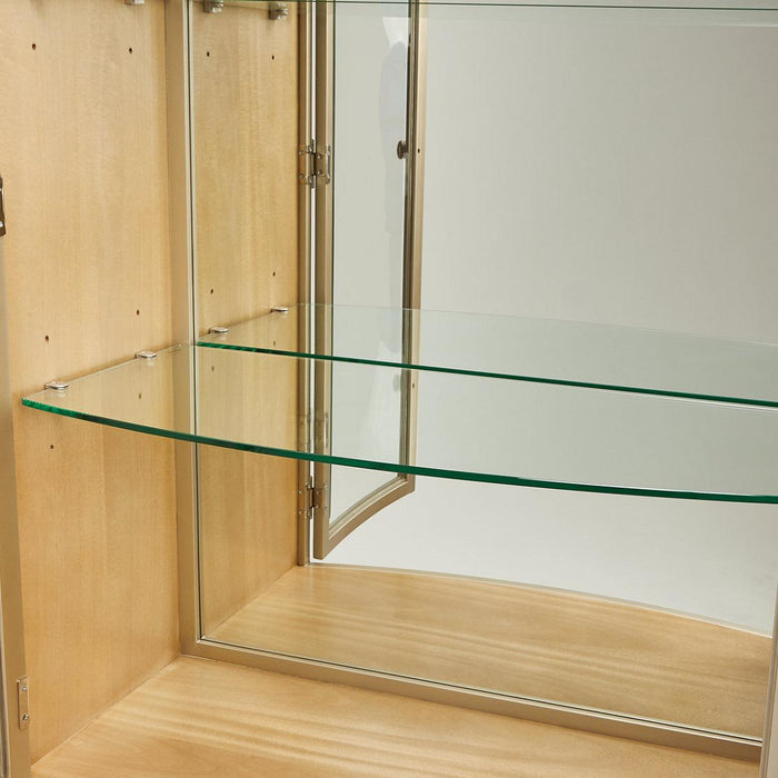 Villa Cherie Display Cabinet in Caramel - Furniture Max (Falls Church,VA) *