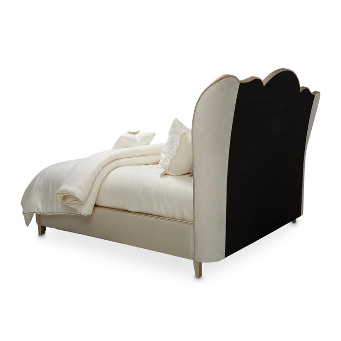 Villa Cherie Queen Channel Tufted Upholstered Bed in Caramel - Furniture Max (Falls Church,VA) *