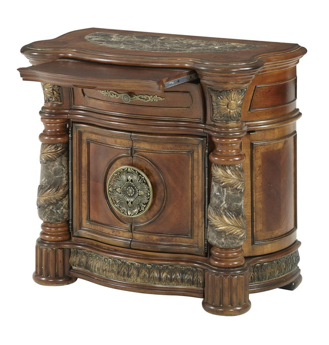 Villa Valencia Bedside Chest in Chestnut - Furniture Max (Falls Church,VA) *