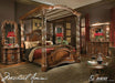 Villa Valencia California King Bed with Canopy in Chestnut - Furniture Max (Falls Church,VA) *