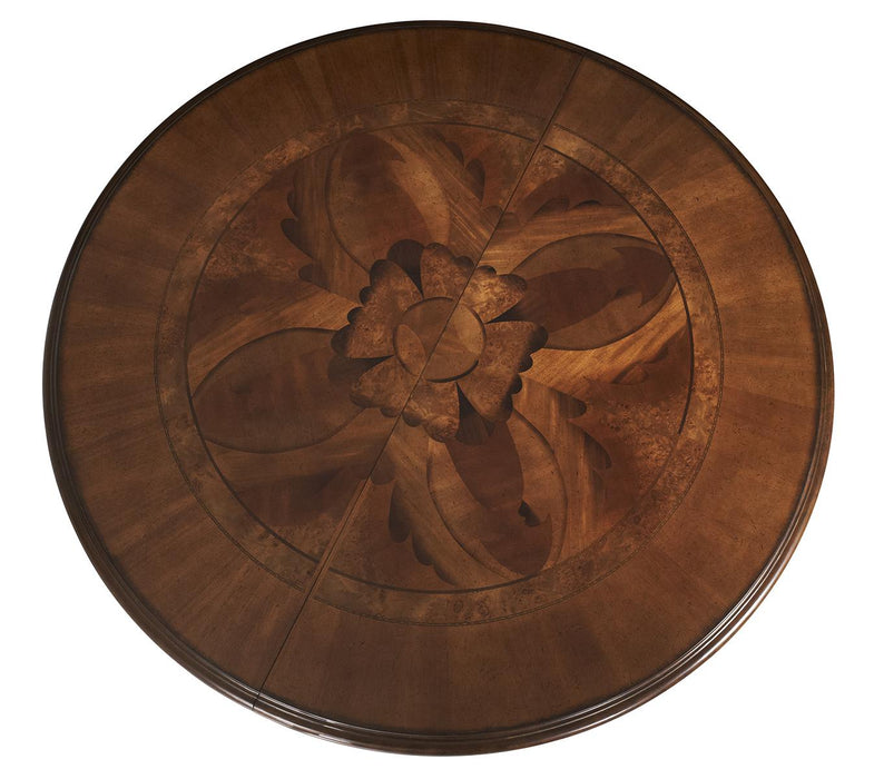 Villa Valencia Round Dining Table in Classic Chestnut 72001-55 - Furniture Max (Falls Church,VA) *
