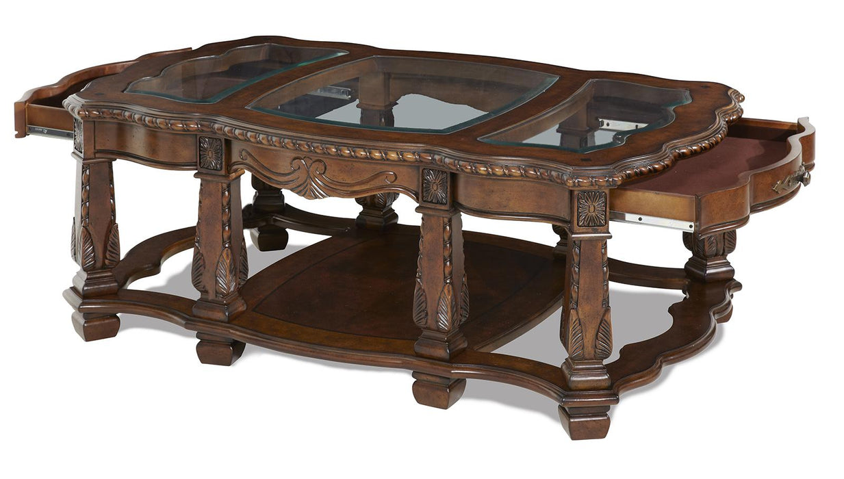 Windsor Court Rectangular Cocktail Table in Vintage Fruitwood - Furniture Max (Falls Church,VA) *