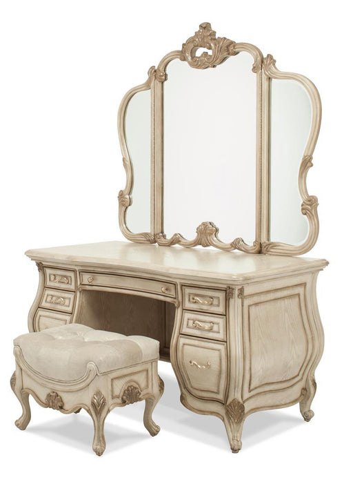 Platine de Royale Vanity Bench in Champagne - Furniture Max (Falls Church,VA) *