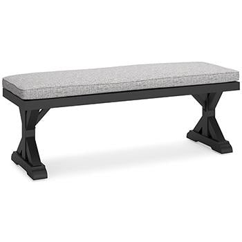 Beachcroft Outdoor Bench with Cushion - Furniture Max (Falls Church,VA) *