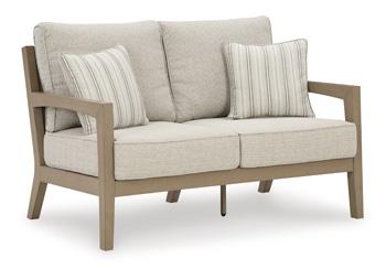 Hallow Creek Outdoor Loveseat with Cushion - Furniture Max (Falls Church,VA) *