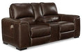 Alessandro Power Reclining Loveseat with Console - Furniture Max (Falls Church,VA) *