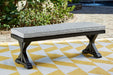 Beachcroft Outdoor Bench with Cushion - Furniture Max (Falls Church,VA) *