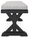 Beachcroft Outdoor Bench with Cushion - Furniture Max (Falls Church,VA) *