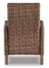 Beachcroft Outdoor Arm Chair with Cushion (Set of 2) - Furniture Max (Falls Church,VA) *