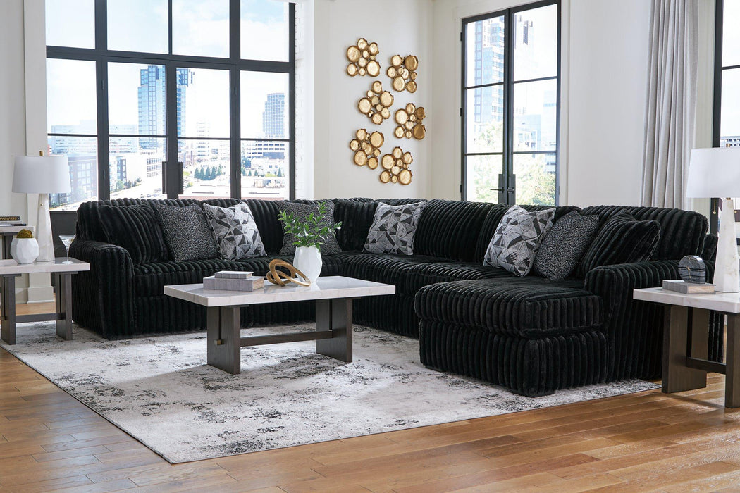 Midnight-Madness Sectional with Chaise - Furniture Max (Falls Church,VA) *