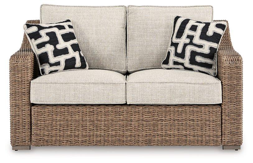 Beachcroft Outdoor Loveseat with Cushion - Furniture Max (Falls Church,VA) *
