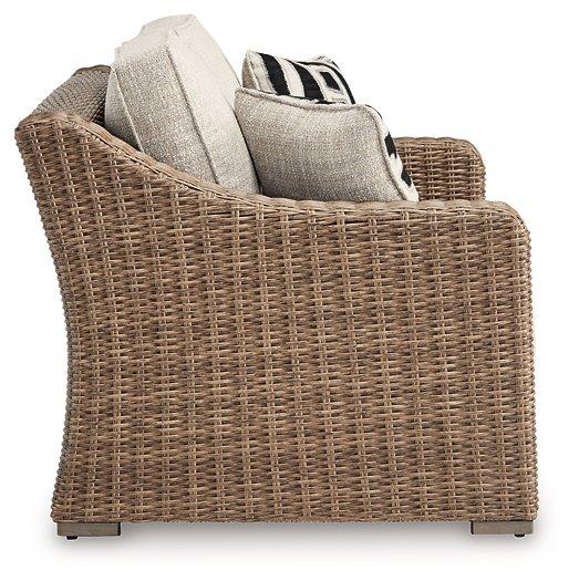 Beachcroft Outdoor Loveseat with Cushion - Furniture Max (Falls Church,VA) *