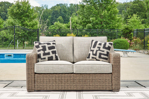 Beachcroft Outdoor Loveseat with Cushion - Furniture Max (Falls Church,VA) *