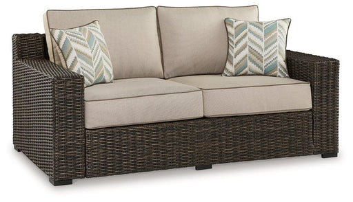 Coastline Bay Outdoor Loveseat with Cushion - Furniture Max (Falls Church,VA) *