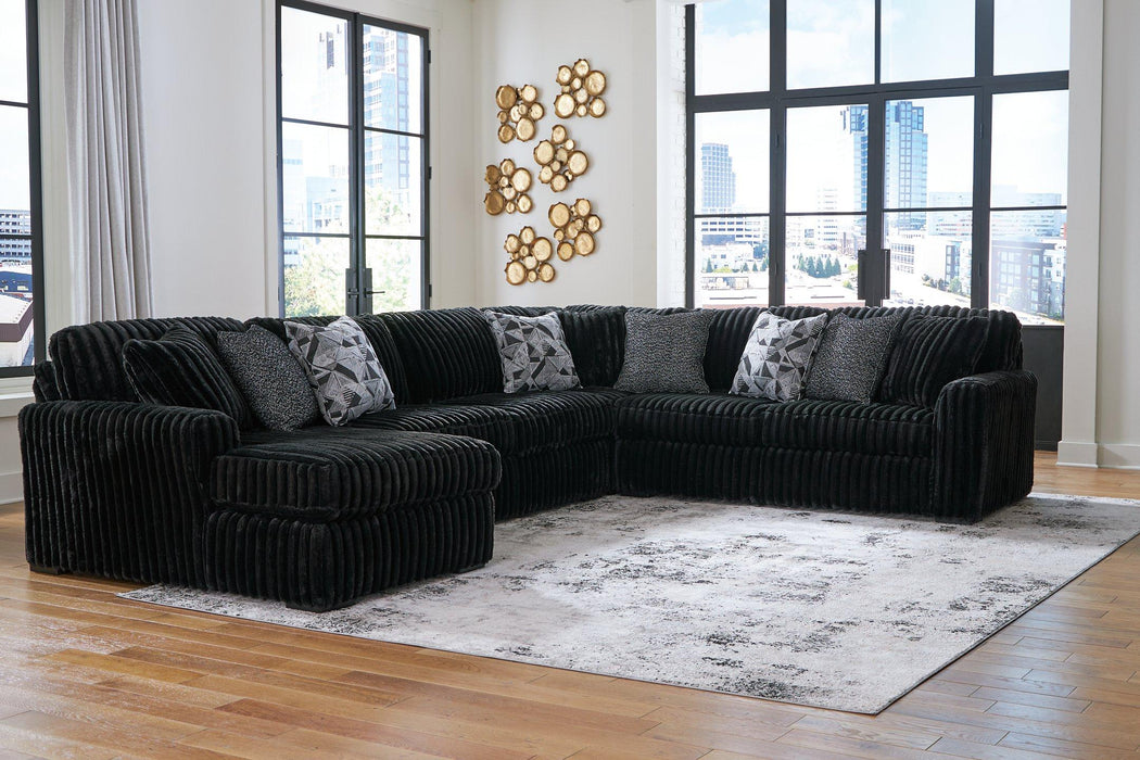 Midnight-Madness Sectional with Chaise - Furniture Max (Falls Church,VA) *
