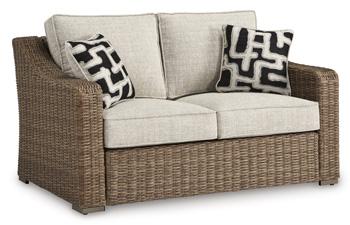 Beachcroft Outdoor Loveseat with Cushion - Furniture Max (Falls Church,VA) *