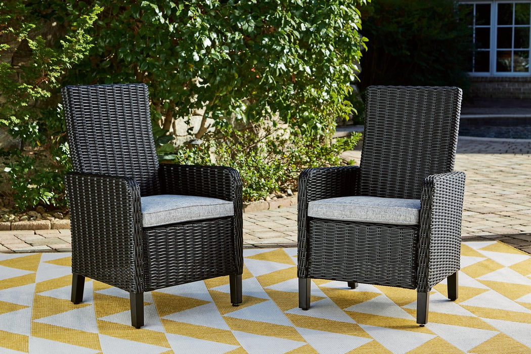 Beachcroft Outdoor Arm Chair with Cushion (Set of 2) - Furniture Max (Falls Church,VA) *