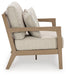 Hallow Creek Outdoor Loveseat with Cushion - Furniture Max (Falls Church,VA) *
