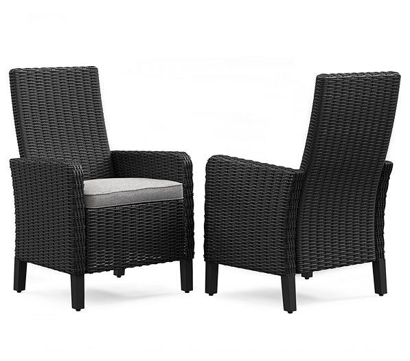 Beachcroft Outdoor Arm Chair with Cushion (Set of 2) - Furniture Max (Falls Church,VA) *