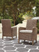 Beachcroft Outdoor Arm Chair with Cushion (Set of 2) - Furniture Max (Falls Church,VA) *
