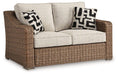 Beachcroft Outdoor Loveseat with Cushion - Furniture Max (Falls Church,VA) *