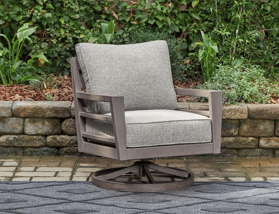 Hillside Barn Outdoor Swivel Lounge with Cushion - Furniture Max (Falls Church,VA) *