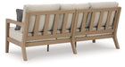 Hallow Creek Outdoor Sofa with Cushion - Furniture Max (Falls Church,VA) *