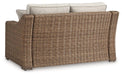 Beachcroft Outdoor Loveseat with Cushion - Furniture Max (Falls Church,VA) *