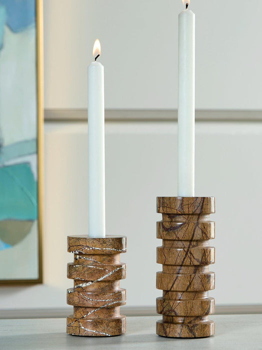 Emsleyfield Candle Holder Set (Set of 2) - Furniture Max (Falls Church,VA) *