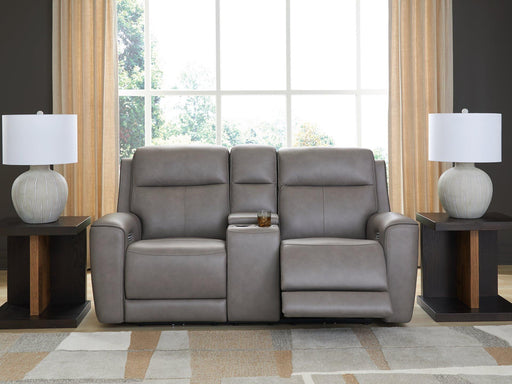 5Z-Comfort Power Reclining Loveseat with Console - Furniture Max (Falls Church,VA) *