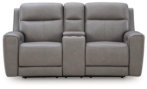 5Z-Comfort Power Reclining Loveseat with Console - Furniture Max (Falls Church,VA) *