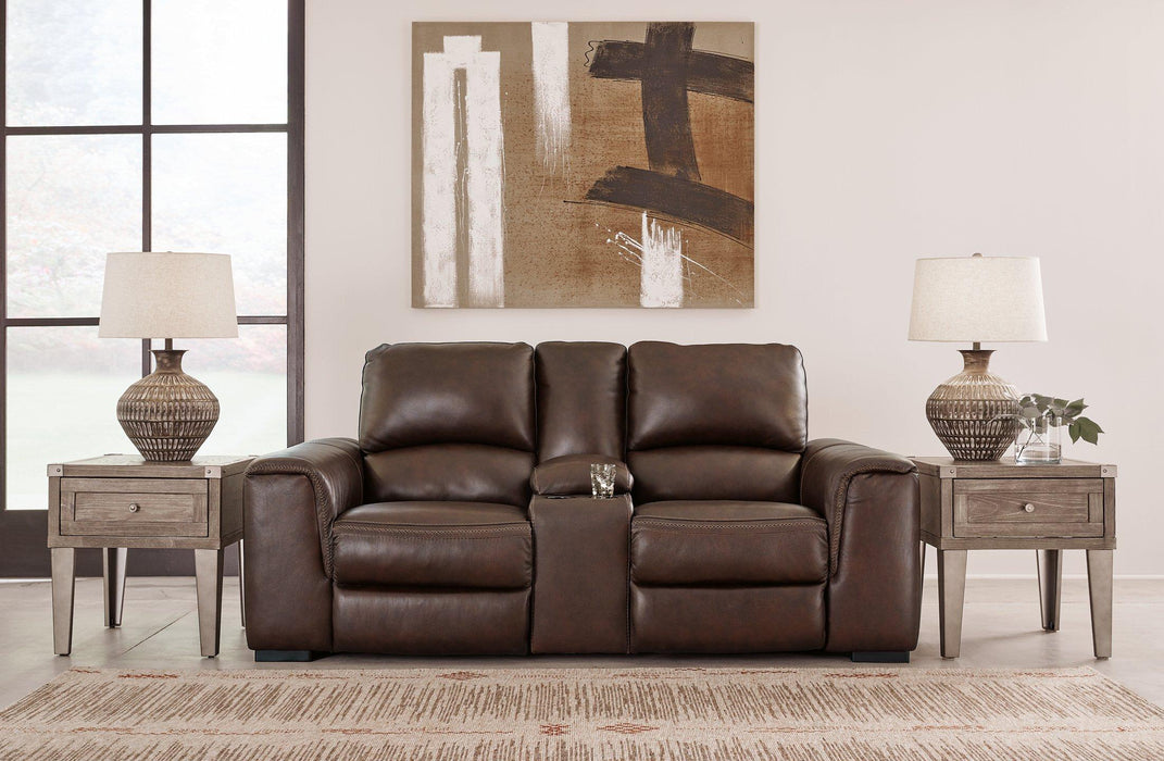 Alessandro Power Reclining Loveseat with Console - Furniture Max (Falls Church,VA) *