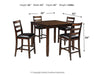 Coviar Counter Height Dining Table and Bar Stools (Set of 5) - Furniture Max (Falls Church,VA) *