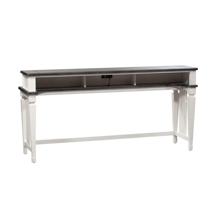 Liberty Allyson Park Console Bar Table in Wirebrushed White - Furniture Max (Falls Church,VA) *