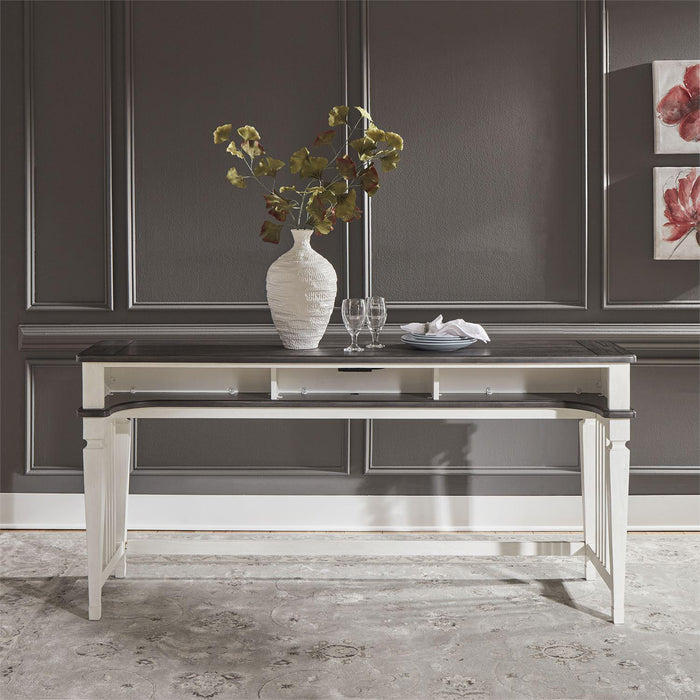 Liberty Allyson Park Console Bar Table in Wirebrushed White - Furniture Max (Falls Church,VA) *