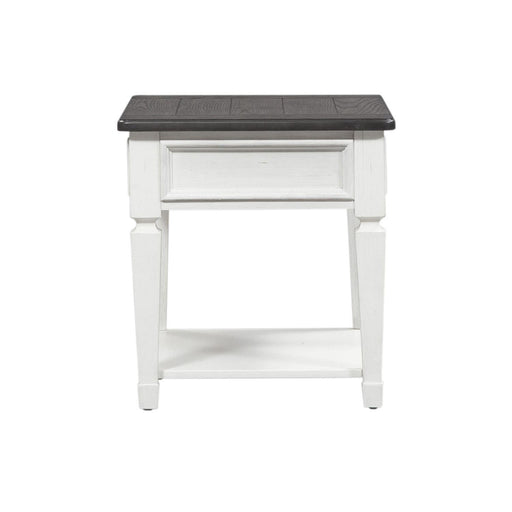 Liberty Allyson Park Drawer End Table in Wirebrushed White - Furniture Max (Falls Church,VA) *