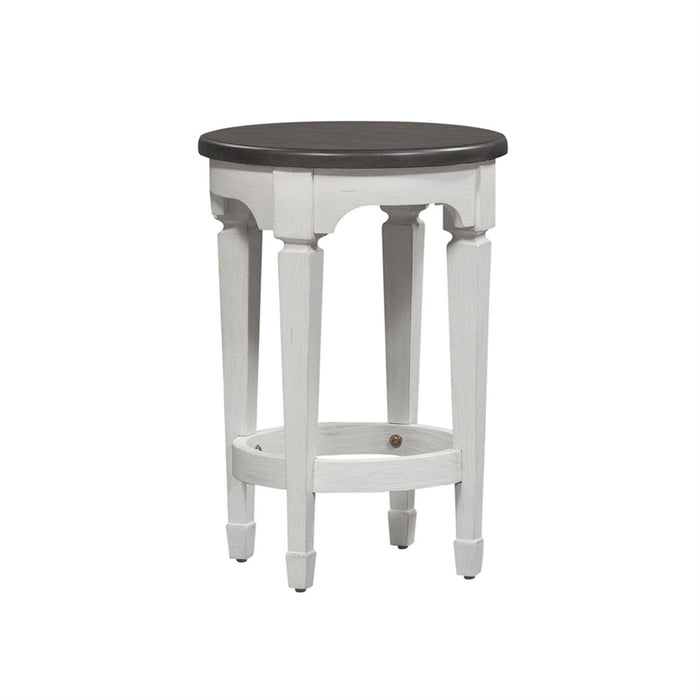 Liberty Allyson Park Console Stool in Wirebrushed White - Furniture Max (Falls Church,VA) *