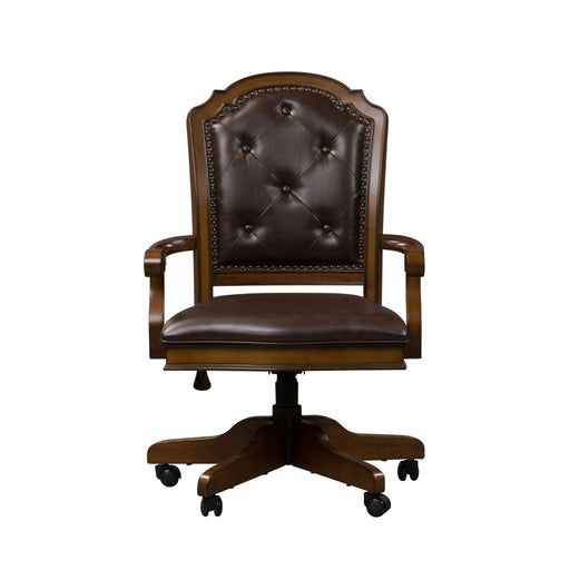 Liberty Amelia Jr Executive Office Chair in Antique Toffee - Furniture Max (Falls Church,VA) *