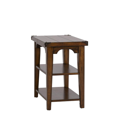 Liberty Aspen Skies Chair Side Table in Russet Brown - Furniture Max (Falls Church,VA) *
