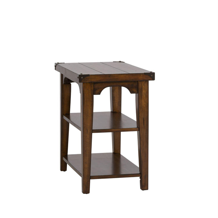Liberty Aspen Skies Chair Side Table in Russet Brown - Furniture Max (Falls Church,VA) *