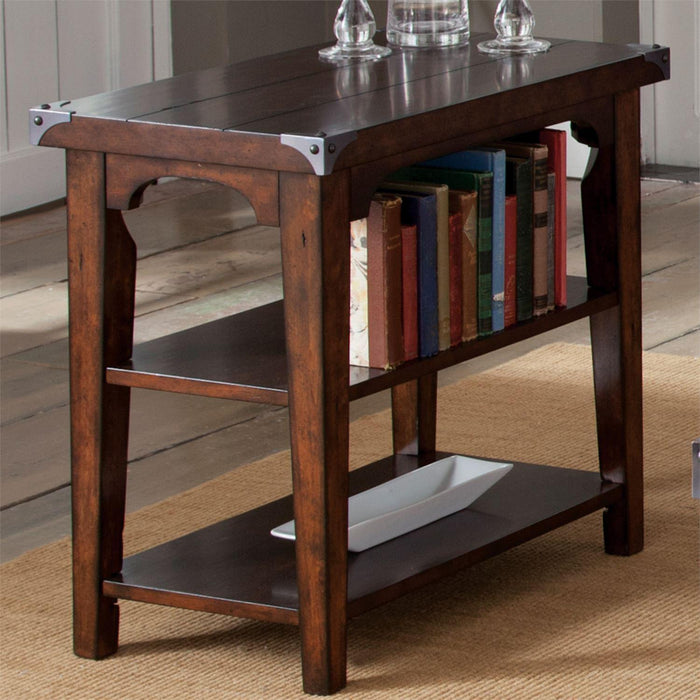 Liberty Aspen Skies Chair Side Table in Russet Brown - Furniture Max (Falls Church,VA) *