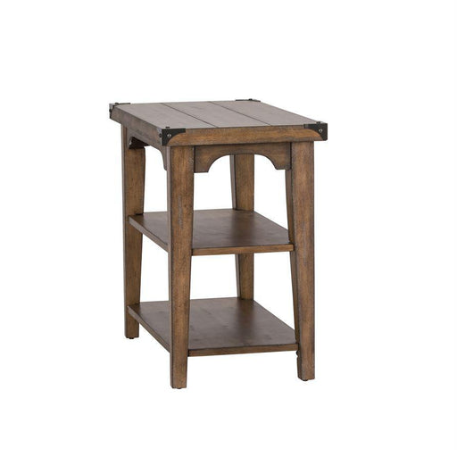 Liberty Aspen Skies Chair Side Table in Weathered Brown - Furniture Max (Falls Church,VA) *