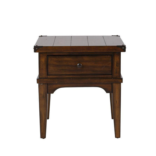 Liberty Aspen Skies End Table in Russet Brown - Furniture Max (Falls Church,VA) *