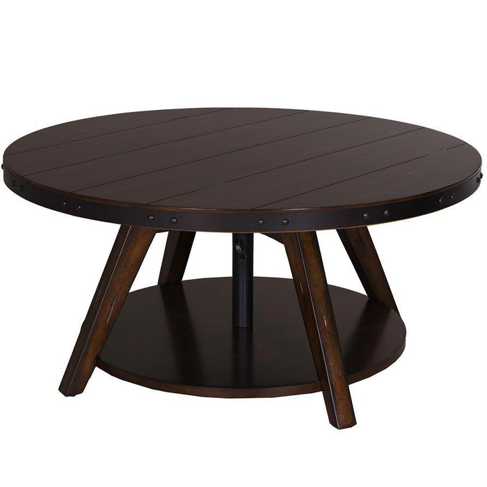 Liberty Aspen Skies Motion Cocktail Table in Russet Brown - Furniture Max (Falls Church,VA) *