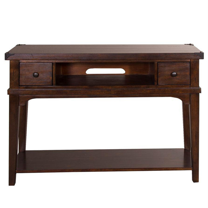 Liberty Aspen Skies Sofa Table in Russet Brown - Furniture Max (Falls Church,VA) *