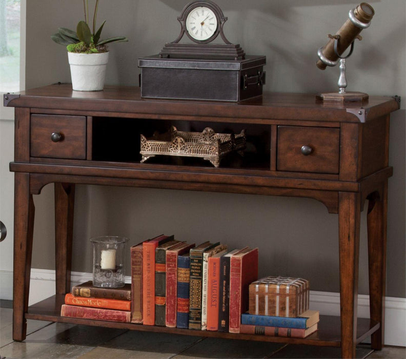 Liberty Aspen Skies Sofa Table in Russet Brown - Furniture Max (Falls Church,VA) *