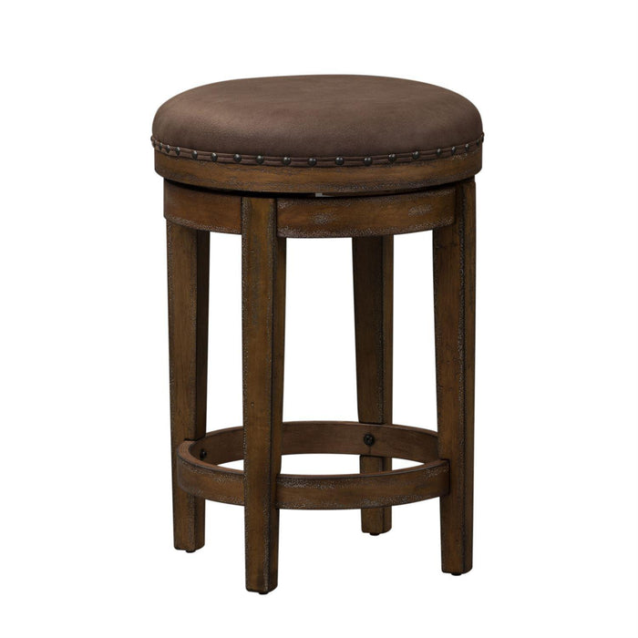 Liberty Aspen Skies Swivel Barstool in Weathered Brown - Furniture Max (Falls Church,VA) *
